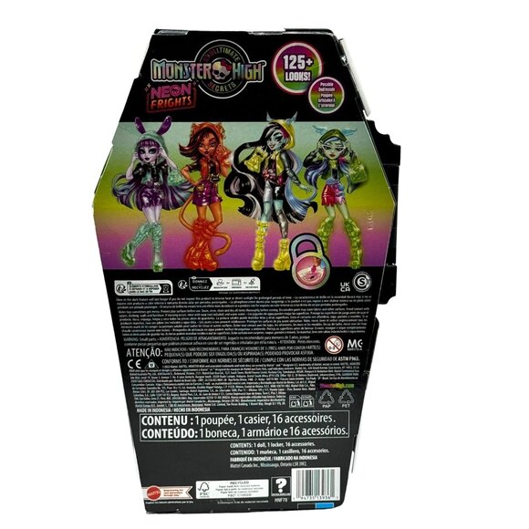 Monster High Skulltimate Secrets Neon Frights Draculaura Doll 12.75" - Picture 2 of 3